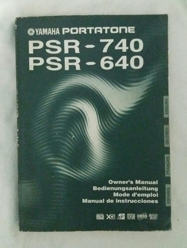 Yamaha Portatone Psr 740  Psr 640 Manual De Instrucciones