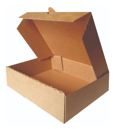 25 Cajas De Cartón 22x16.5x5.5 Cm Para Envíos O Alimentos