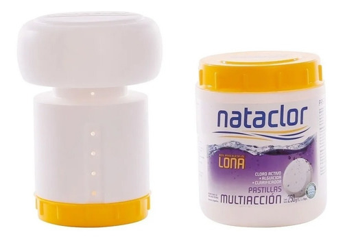 Imagen 3 de 7 de Kit Nataclor Pileta Lona Multiaccion 250 Gr + Boya Mm