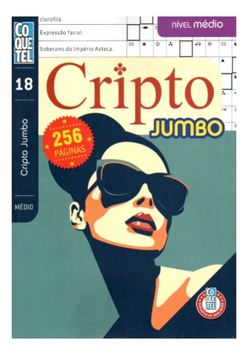 Livro Coquetel Cripto Jumbo Nível Médio - 288 Páginas