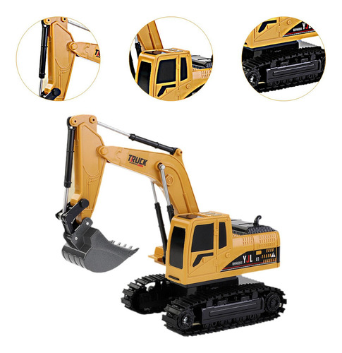 B Excavadora Rc Sandbox Digger Toy 360° Rotación Excavadora