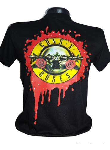 Camiseta Rock Guns N Roses Logo Clasico