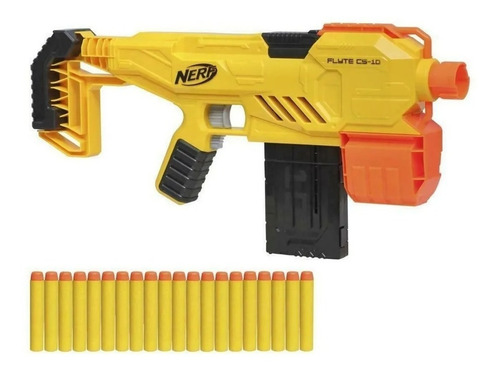Imagen 2 de 6 de Nerf Pistola Alpha Strike Flyte Cs-10 Lanza Dardos E8697 Edu