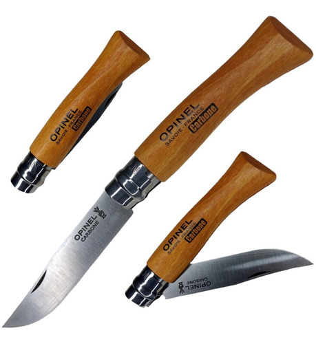 Cortaplumas Navaja Opinel Acero Carbono 09 Hecha En Francia