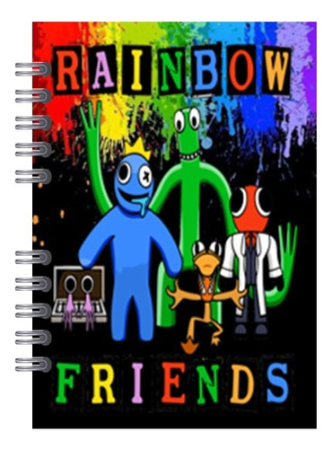 Agenda/libreta Escolar Rainbow Friends 2024+lápiz De Regalo