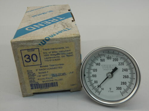 Trend Wika Model 30 Bimetal Thermometer 3  Back Connecte Yyx