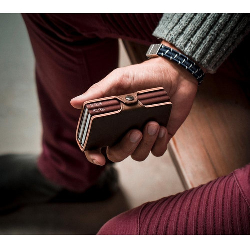 Imagen 4 de 5 de Billetera Walla Wallets Doble - Vintage Pardo