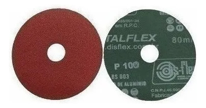 Disco Lixa 4.1/2 G100 C/10 Pcs Disflex