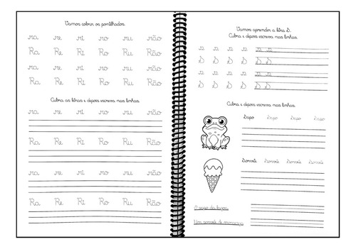 Kit Caderno De Caligrafia Infantil
