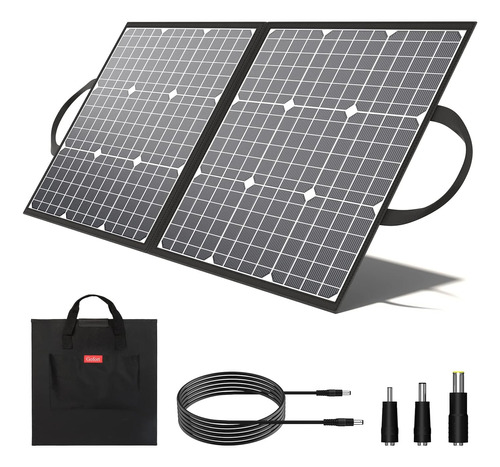 Panel Solar Portátil 100w 18v, Kit Cargador Solar Pleg...