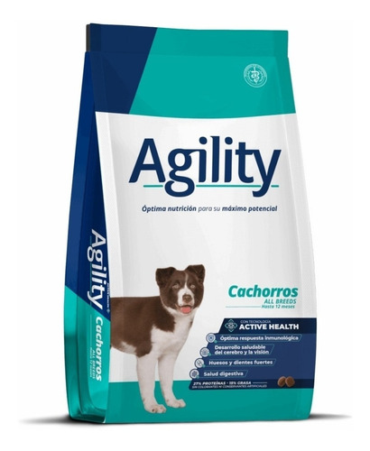 Alimento Agility Para Perro Cachorro Todos Los Tamaños Sabor Mix En Bolsa De 20 kg