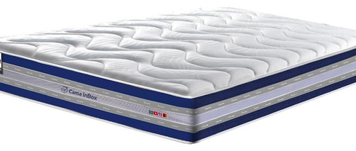 Colchão king de molas ensacadas D33 cama inBox Select Firme 193x203x32 azul