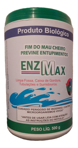 Enzmax Limpa Fossa Séptica E Caixa De Gordura Enzimas 500g