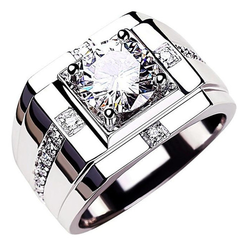 Anillo Q Joyas Anillo Para Hombre Ab719 Diamante De Lujo Dom