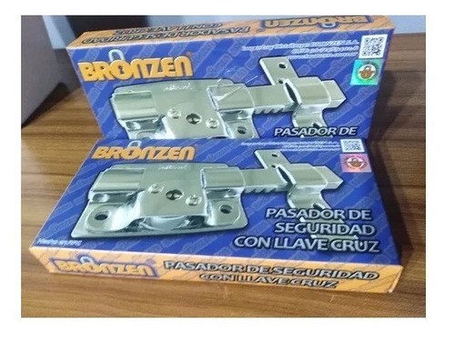Imagen 5 de 5 de Juego X3 Cerrojo Pasador Llave Cruz Combinados Bronzen