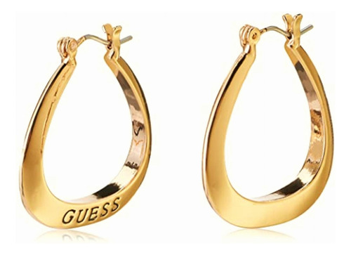 Guess Basic Arete De Aro Ovalados Pequeños Una Talla