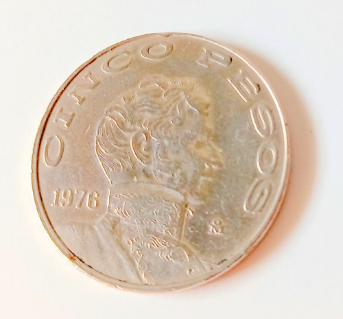 Moneda  México - 5 Pesos - 1976 - Excelente