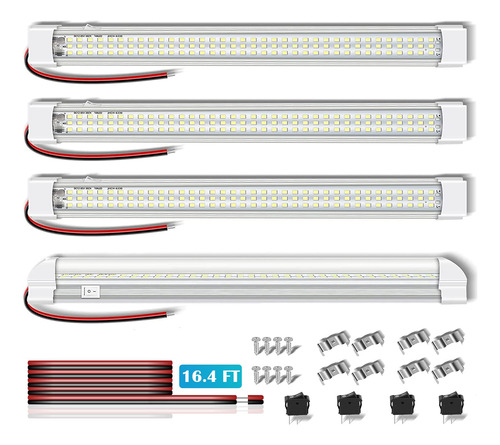 Barra Luz Led Lm Cc Voltio Tira Coche Interruptor Diy Cable