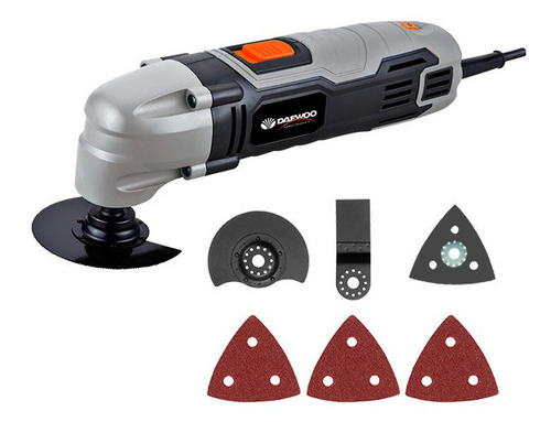 Imagen 1 de 3 de Multiherramienta Sierra Multicorte Oscilante Damt 280 Daewoo Frecuencia 14.52m/s Color Gris Oscuro