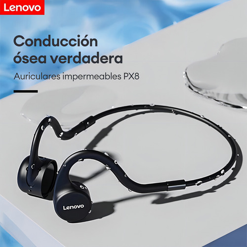 Auriculares Impermeables Deportivos D Conduccion Osea Lenovo Negro