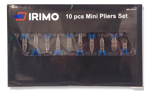 Juego Set 10 Mini Pinzas Y Alicates P/ Elect Irimo 600.001a