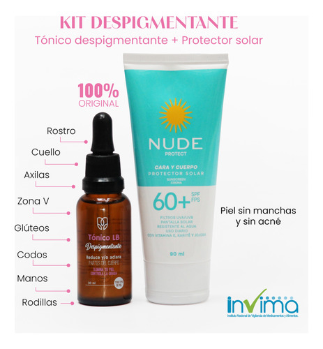 Despigmentante+protsolar $64800 - mL a $64800