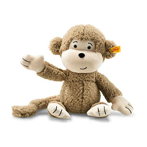Steiff Brownie Monkey, Premium Monkey Stuffed Animal, Monkey