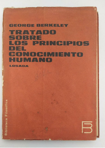 Libro Tratado Sobre Los Principios Del Conocimiento Humano