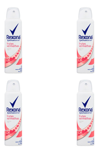 Desodorante Spray Rexona Frutas Vermelhas 90g (kit Com 4)