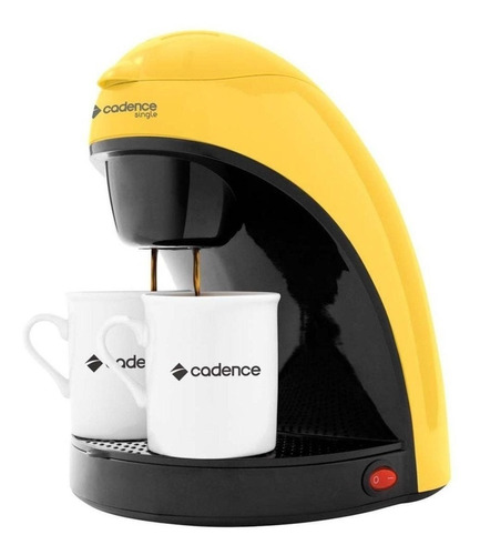 Cafeteira Cadence Single Colors CAF11 semi automática amarela de filtro 110V