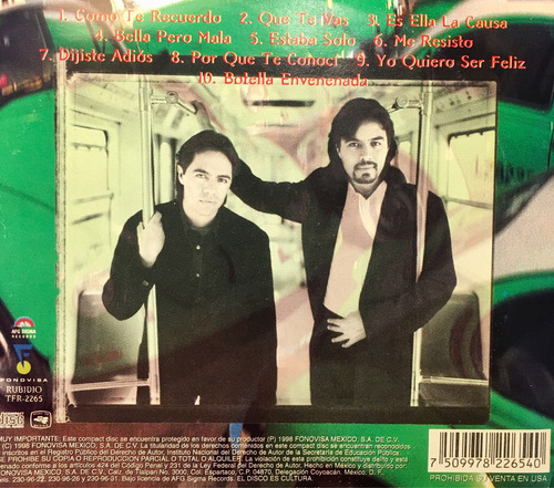 Cd Los Temerarios Como Te Recuerdo - Fonovisa (Usado)