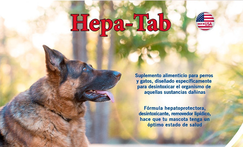 Imagen 2 de 6 de Hepa Tab Vitaminas Perros Gatos Protector Hepatico Higado
