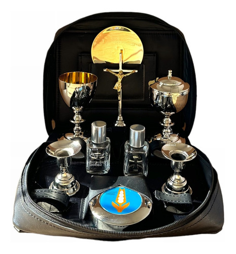 Altar Portatil, Objetos Sagrados Plateada