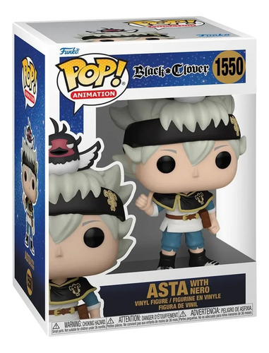 Black Clover Asta Con Nero Funko Pop #1550