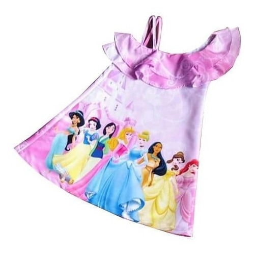 Vestido Para Niñas Con Bolero De Las Princesas Disney - H
