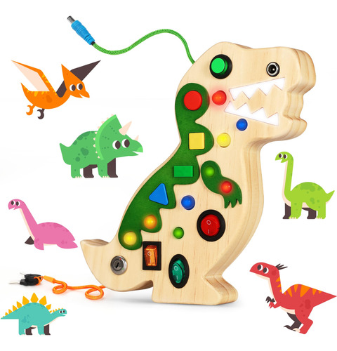 Montessori - Tablero De Juguete Para Ninos Pequenos Con 10 I
