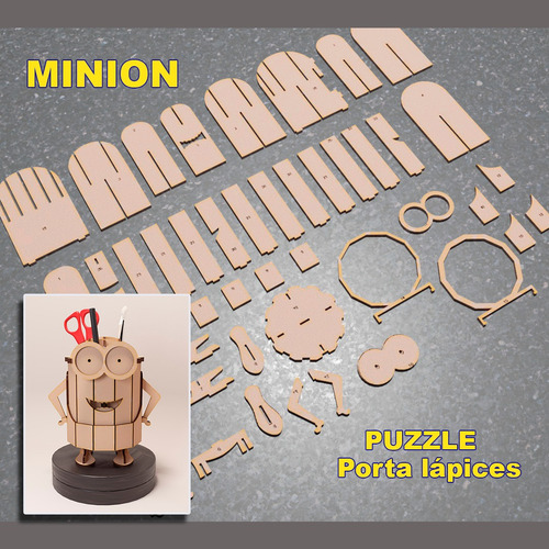 Artesanía Puzzle Rompecabezas Laser Mdf , Escritorio, Mesa.