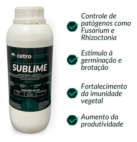 Bacillus Germinação, Imunidade E Solo Saudável 1l
