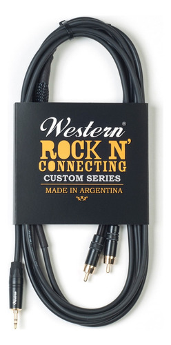 Western Cable Mini 2rca15 1,5 Metros Trs-rca Stereo