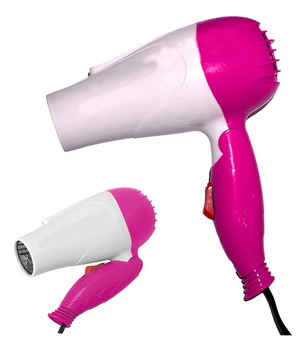 Secador De Pelo Nova Nv-1290 Rosa 220v