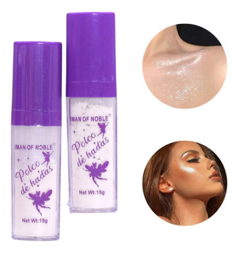 12 Polvo De Hadas Iluminador Facial Y Corporal Brillo Gliter