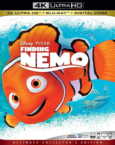 4k Ultra Hd + Blu-ray Finding Nemo / Buscando A Nemo