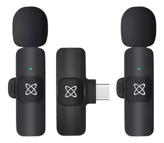 Microfono Inalambrico Periodista 2 Mic Celular Usb Tipo C