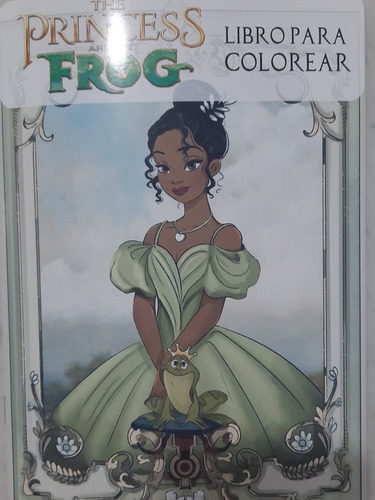 Libro Para Colorear La Princesa Y El Sapo