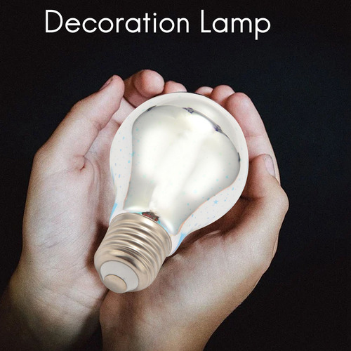Cw Bombilla Led Led Infinity 3d Con Efecto De Fuegos