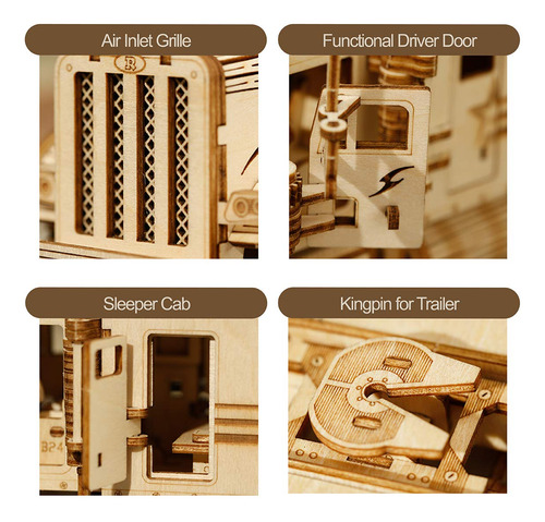 Rompecabezas De Madera 3d Rokr, Modelo De Coche Mecánico, Ca