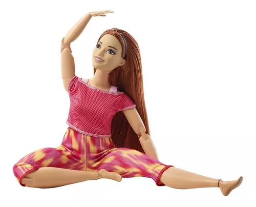 Barbie Nova Made To Move Aula De Yoga Ruiva Mattel Ftg80