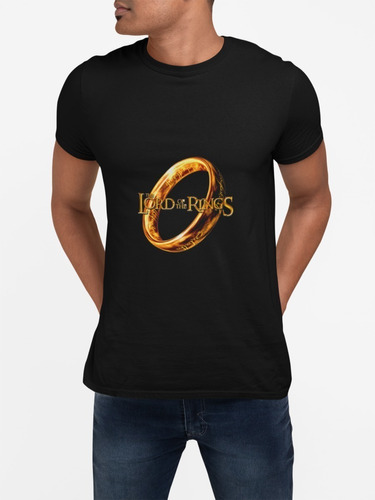 Polera The Lord Of The Rings Estampada Algodon Serie Anillo