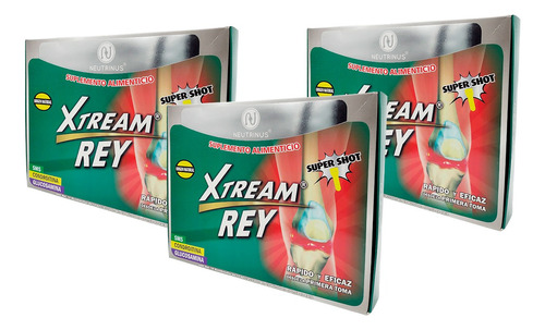 Kit 3 Suplemento Alimenticio Ingerible Xtream Rey AnaLGésico