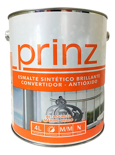 Esmalte + Convertidor + Antioxido 4 Lts Brillante Prinz